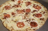 Rio Ranchero Specialty Pizza · Mozzarella, tomato, bacon, and ranch.
