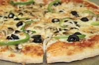 Vegetarian Specialty Pizza · Mushroom, green pepper, black olive, and onion.