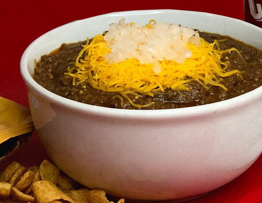 Bowl of Chili · Bowl of Famous family recipe - with or without beans