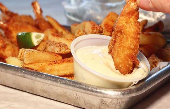 Fried Shrimp Basket · Served with french fries.