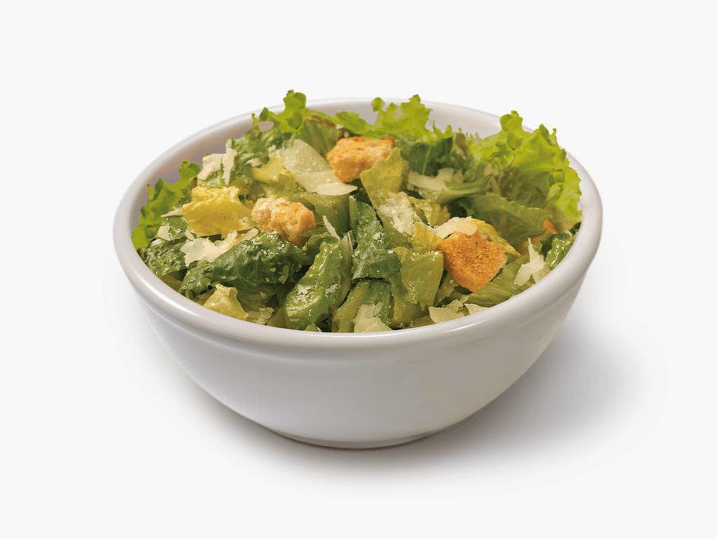 Caesar Salad Side · Get to know the classics. Classic food that is. With crispy romaine, an Italian blend of cheese, croutons, and creamy, classic Caesar dressing, this side dish is downright scholarly. 
