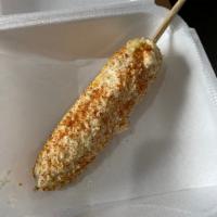 Crazy Corn On The Cob · Elote; Mexican corn on the cob topped with your choice of mayonnaise, butter, tajin seasonin...