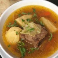 Mexican Beef Rib Soup · Caldo de res. This is an extremely hearty and satisfying beef soup made with beef ribs, vege...