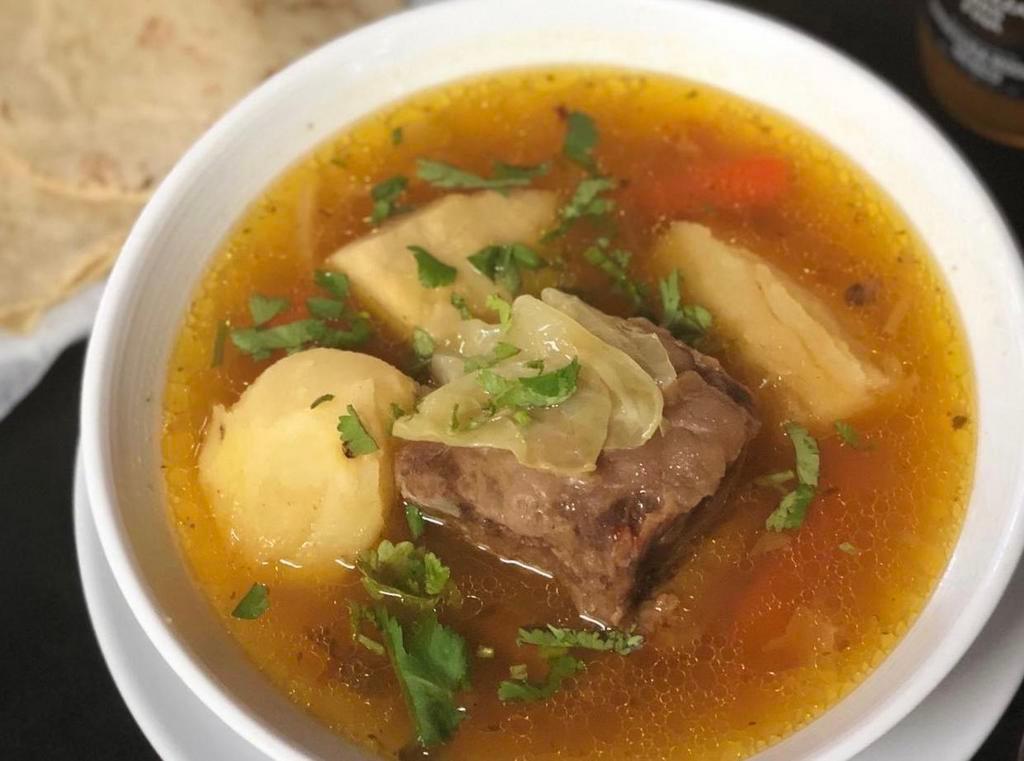 Mexican Beef Rib Soup · Caldo de res. This is an extremely hearty and satisfying beef soup made with beef ribs, vegetables, and garnished with raw onion, lime, and cilantro.