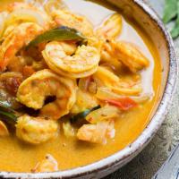 Curry Shrimp · Hot and spicy.