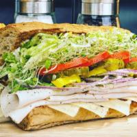 4. Turkey Breast and Swiss · Turkey breast and Swiss cheese served on your choice of bread and topped with mayonnaise, mu...