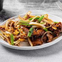 Scallion Style · Stir-fried with onions and scallions in oyster sauce.
