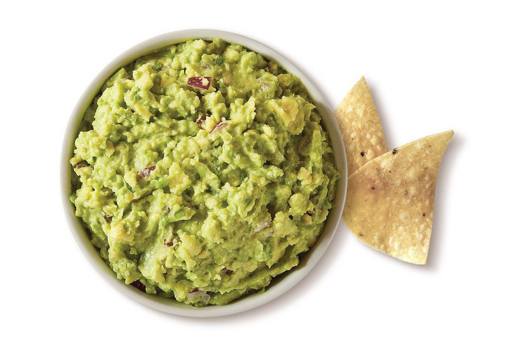 Guacamole (8oz) and Chips · 8 oz of fresh avocados, garlic, lime juice, jalapenos, cilantro and red onions. Handmade daily and served with freshly made tortilla chips.