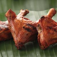 3 Pieces Chicken Inasal · 3 pieces of grilled chicken marinated in a combination of spices, soy sauce, and vinegar.