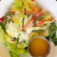 KoKo Salad · Lettuce, Red pepper, Cucumber, Tomato, Arugula and Parmesan mixed with Lemon Dressing / Mang...