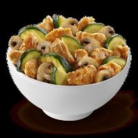 Mushroom Chicken · A delicate combination of marinated chicken, mushrooms and zucchini wok-tossed with a light ...