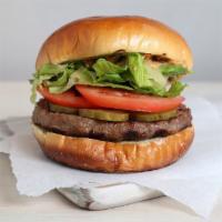 The Classic · beef*, lettuce, tomato, pickles, B.GOOD sauce (cal: 590) - Allergens: Wheat