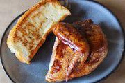 Chicken Breast & Wing with Two Sides · A hickory-smoked quarter chicken—just the white meat—served with Texas toast