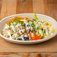Masala Lamb Rice Bowl · Basmati rice bed topped with slow-cooked masala lamb, flavored with curry of your choice and...