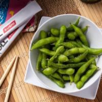Edamame · Soybeans steamed and lightly salted
