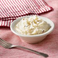 Mashed Potatoes · Creamy Mashed Poatoes with a hint of margarine, Black Pepper and Salt. 


