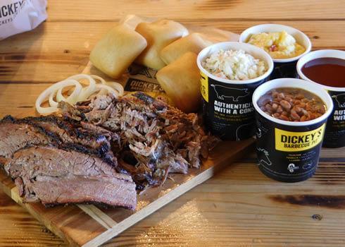 Classic Family Pack Special · 1 LB brisket, 1 LB pulled pork, 1 each of medium potato salad, coleslaw, baked beans, 6 dinner rolls and your choice of sauce. **No substitutions**