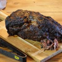 Whole Pork Butt · A whole pork butt dry rubbed with our secret rib rub spices slow then slow smoked for 12 hou...