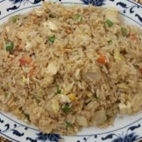 71. Thai Fried Rice · Thai style fried rice with vegetables and egg.
