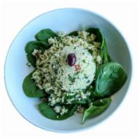 Tabbouleh Salad · Parsley, cous-cous, tomatoes, cucumber, mint and lemon vinaigrette