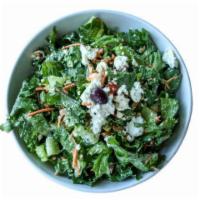 Kale Salad · Chopped kale and romaine salad with scallions, tomatoes, carrots, Greek Feta and red wine vi...