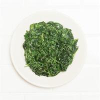 Sauteed Spinach · Olive oil, garlic and lemon.
