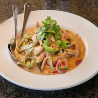 Chicken Tequila Fettuccine · Spinach fettuccine, bell peppers, red onion, jalapeno and tequila-lime cream sauce.