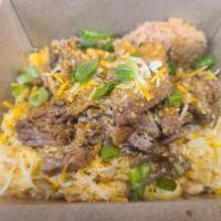 Voodoo Mac · Smoked Mac & Cheese, topped with your choice of meat, shredded cheese, parmesan cheese, our ...