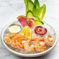 Jumbo Shrimp Cocktail · house-poached shrimp, spicy cocktail
sauce, wasabi aioli, watermelon radish,
cucumber, lem...