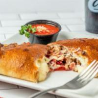 All Meat Calzone · Pepperoni, Italian sausage, beef, ham, and bacon.