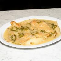 Chicken Vesuvio · Potatoes, peas and include side of penne pasta.