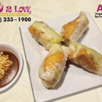 A2. Veggie Spring Rolls · Goi cuon chay. 2 rolls. Healthy Vietnamese rolls with steamed noodles, tofu slices, and lett...