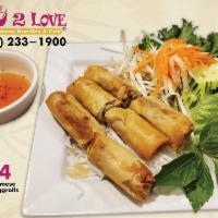 A4. Vietnamese Egg Rolls  · Cha gio. 6 pieces. Our chef's famous rendering of the common pork egg rolls. Served with let...