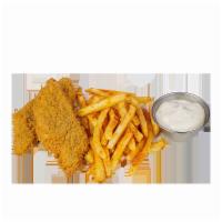 Kids Chicken Tenders · Crispy plant-based chicken tenders. Served with your choice of organic brown rice or kid-siz...