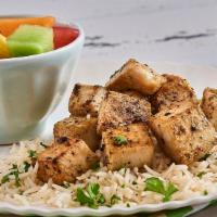 Child's Feast · Grilled chicken, basmati rice, and fresh-cut fruit