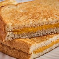 Kids Grilled Cheese · American cheese on toasted bread.