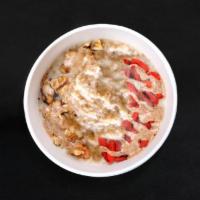 Hot Oatmeal · gluten free, high protein hot oatmeal with 2 complimentary nutrient-dense toppings