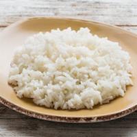 Organic White Rice · steamed organic white rice
