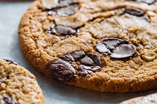 Chocolate Chunk Cookie (butter Free) · dark chocolate chunks married with carmelized sugar profile, vanilla, a hint of sea salt, crispy and chewy