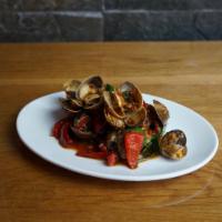 Clams Sweet Chili Sauce  · Clams stir-fried with sweet chili paste, red bell peppers, garlic and basil leaves.