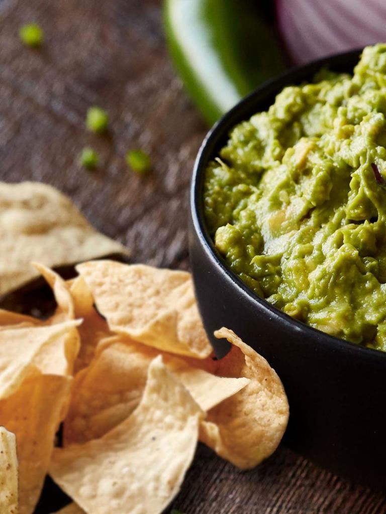 Chips & Guacamole · Creamy hand-smashed-in-house-daily guacamole, served with freshly fried in-house tortilla chips. [Cal 730]