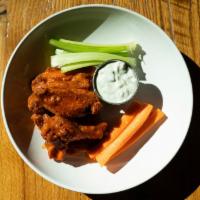 6 Wicked Good Wings · 6 jumbo buffalo or old bay dry-rub chicken wings served with buttermilk herb ranch