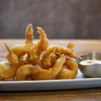 Dynamite Shrimp · Tempura battered shrimp, scallions, cajun remoulade.