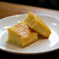 Cornbread · served with honey butter