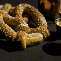 House Pretzels · 2 - Warm cheese sauce, horseradish mustard
