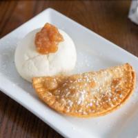 Gocha’s Fried Pie · Golden-fried empanada with featured fruit filling of the day strawberry, peach, or blueberry...