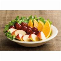  Fresh Fruit Bowl · Lots of orchard-fresh, sweet and juicy fruit. Orange wedges, grapes, and apple slices! Our F...