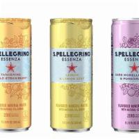 San Pellagrino Essenzas (gf,v) · 11.5oz flavored sparkling mineral water (0 cal)