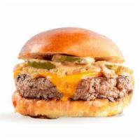 Standard · organic beef, organic colby, caramelized onions, dill pickles, special sauce, brioche bun (1...