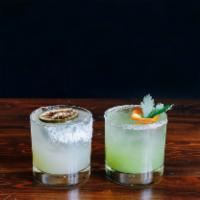 Habanero Cilantro Margarita Mix · Our signature marg mix, just add ice and your favorite tequila. pint serves 4-5 and quart se...